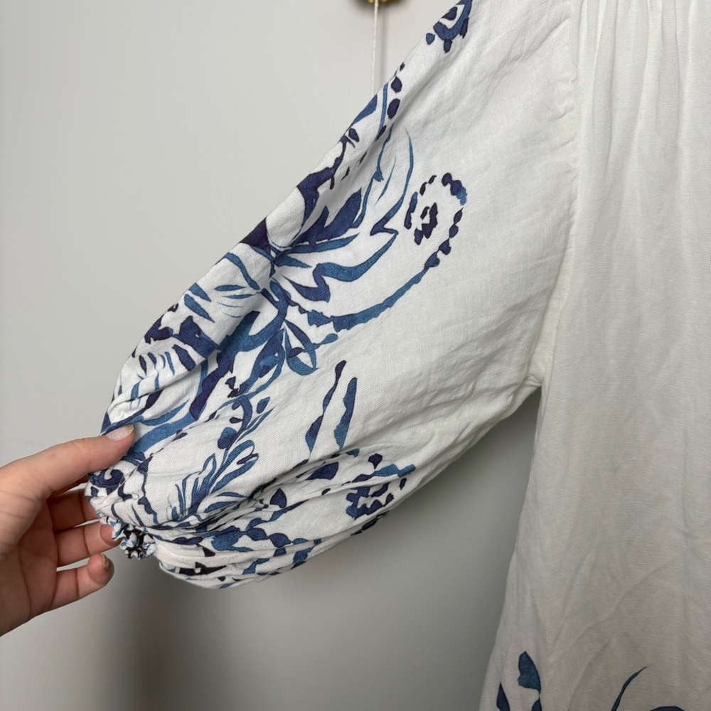 Anthropologie Maeve The Irene Linen Shirt Maxi Dress - Picture 6 of 14